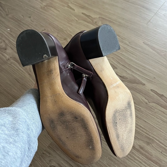 Everlane The Day Ankle Boot burgundy size 5 - Picture 4 of 5